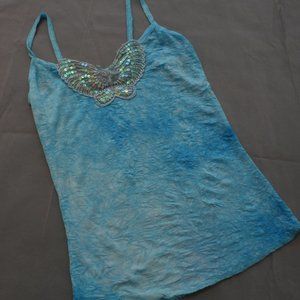 Available Butterfly Sequin Tank Top
